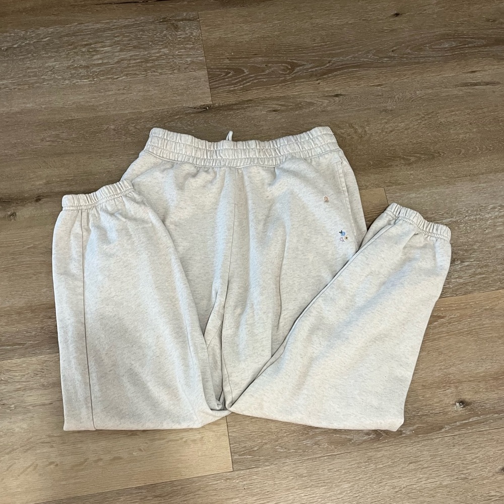 SOLD - American eagle embroidered fleece joggers